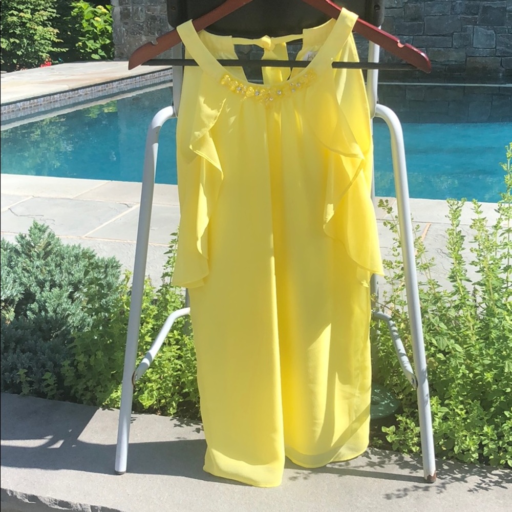 Lemon Yellow Party Dress🍋 Girl/8